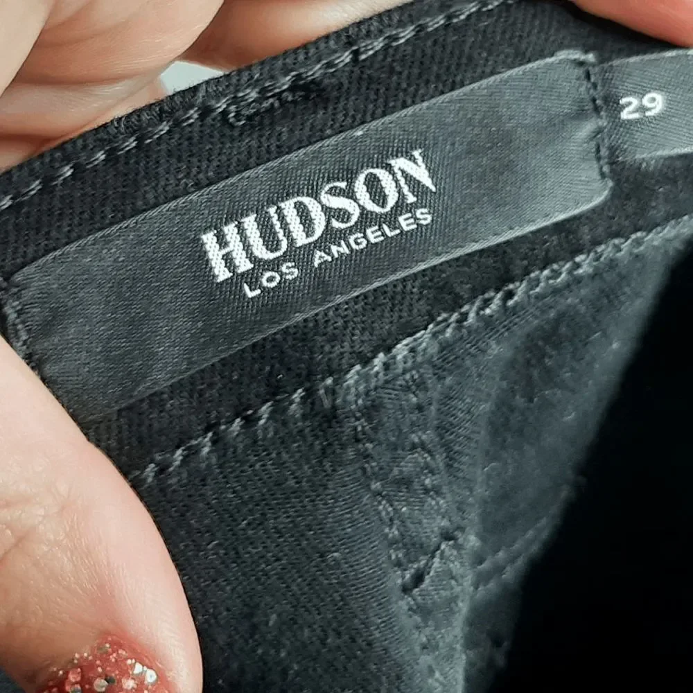 Hudson Holly Holly High Rise Skinny Ankle Jeans with Piping